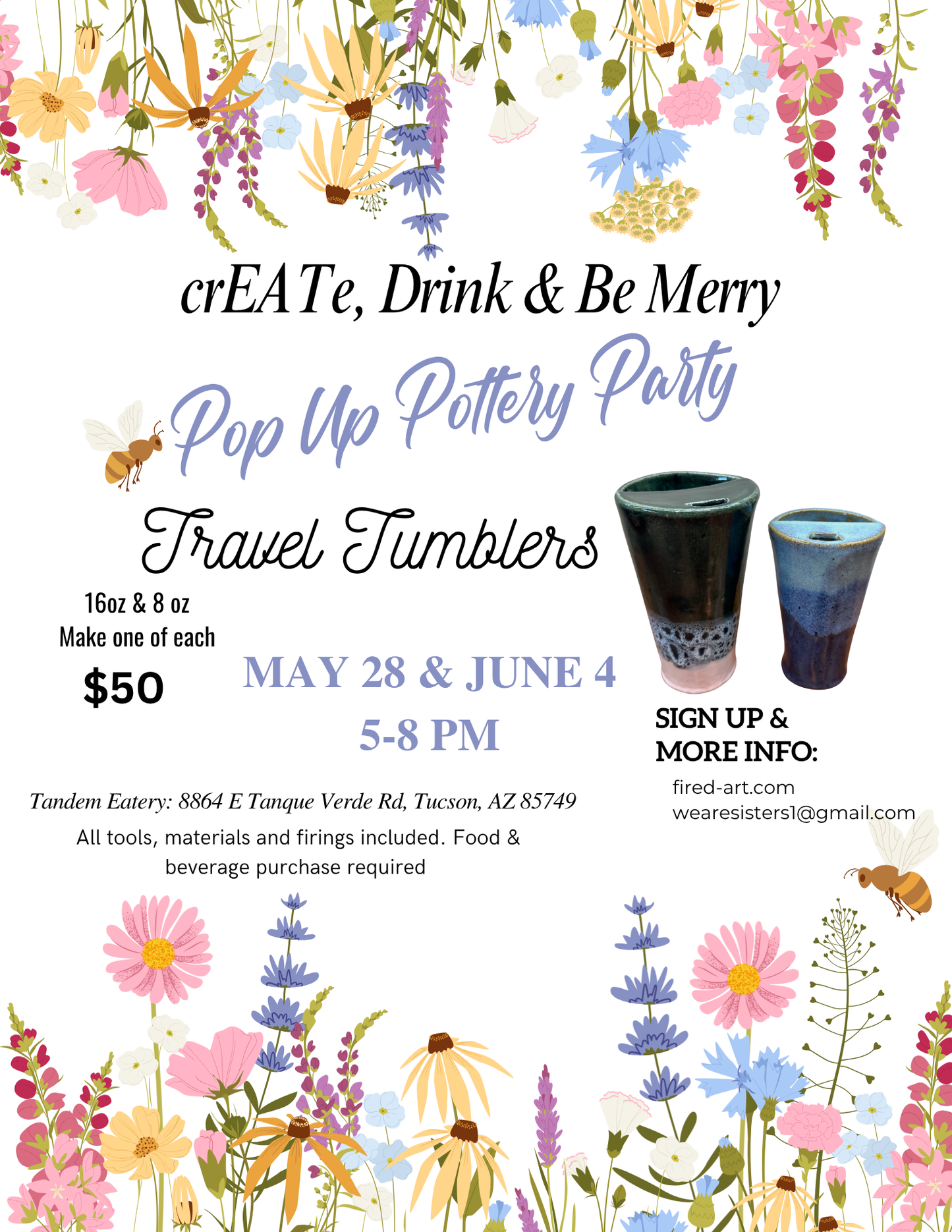 May/June Pop Up Pottery Party