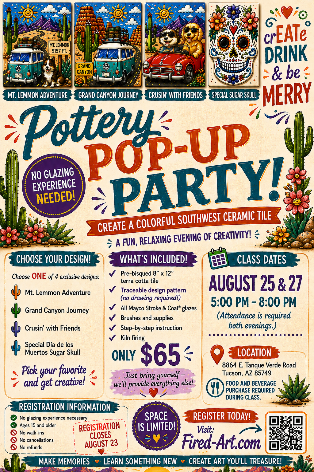 August Pop Up Party
